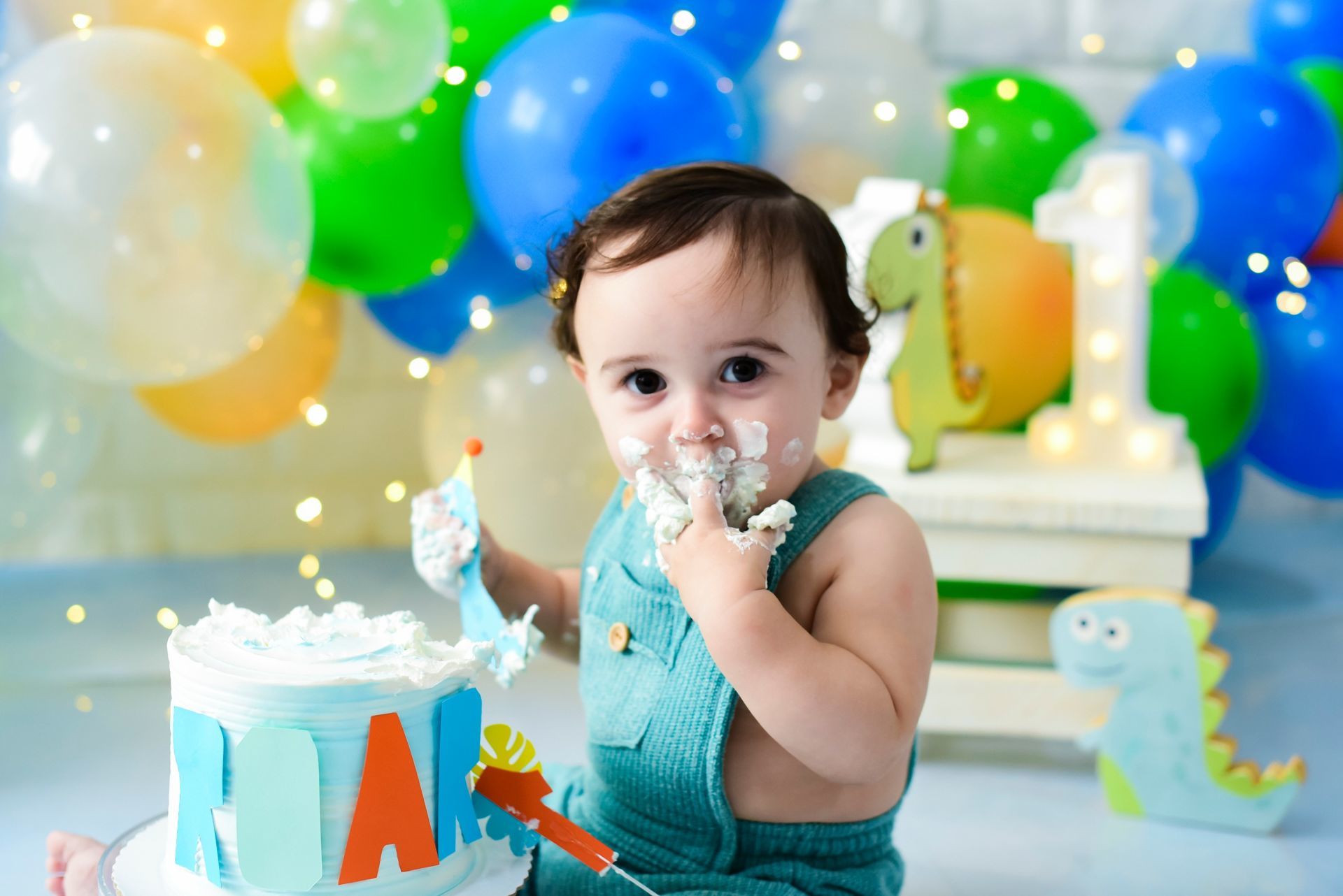 Foto Smash the cake - Dinossauro Foto Smash the cake - Dinossauro - Imagem 5